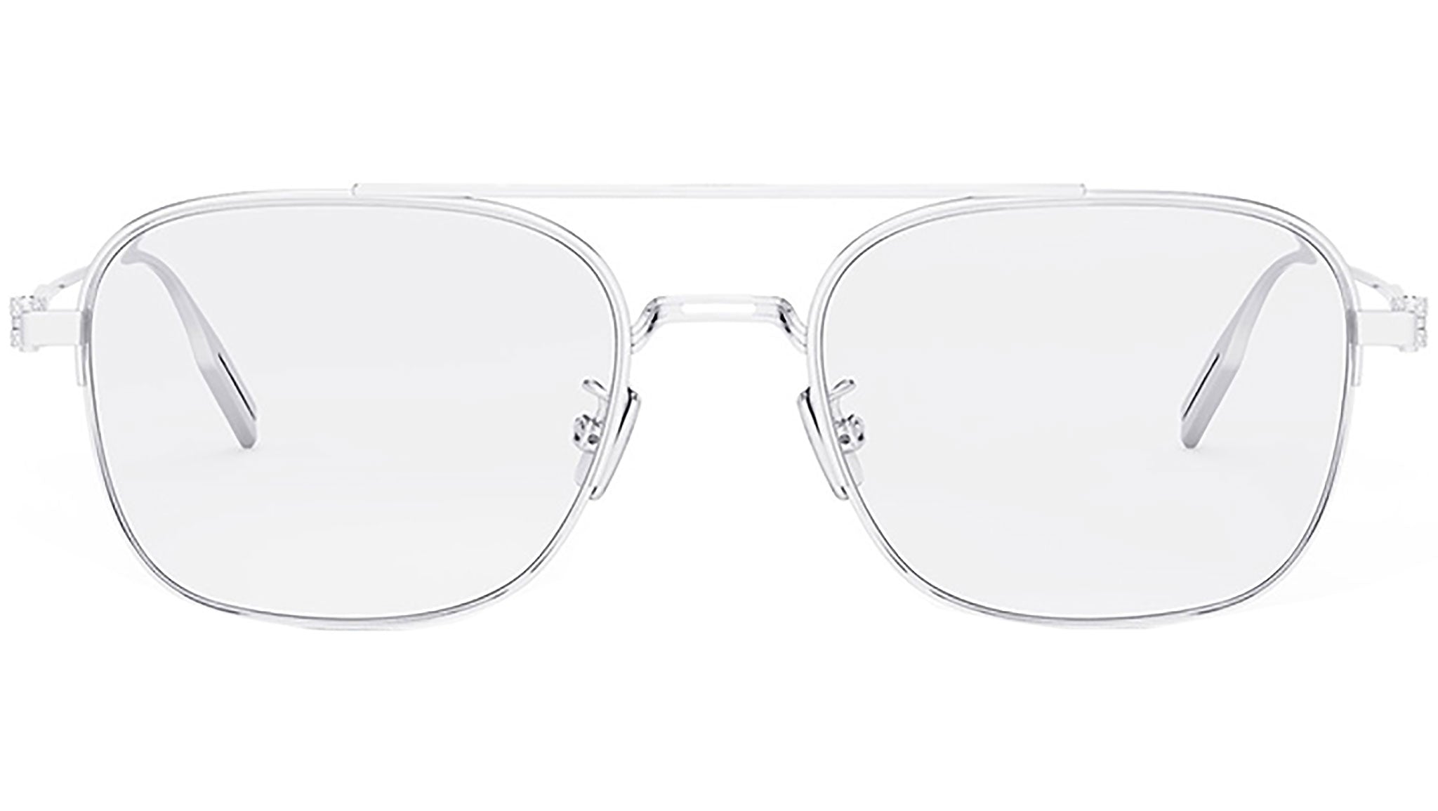 NeoDior O S5U Silver Square Eyeglasses
