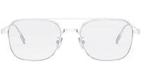 NeoDior O S5U Silver Square Eyeglasses