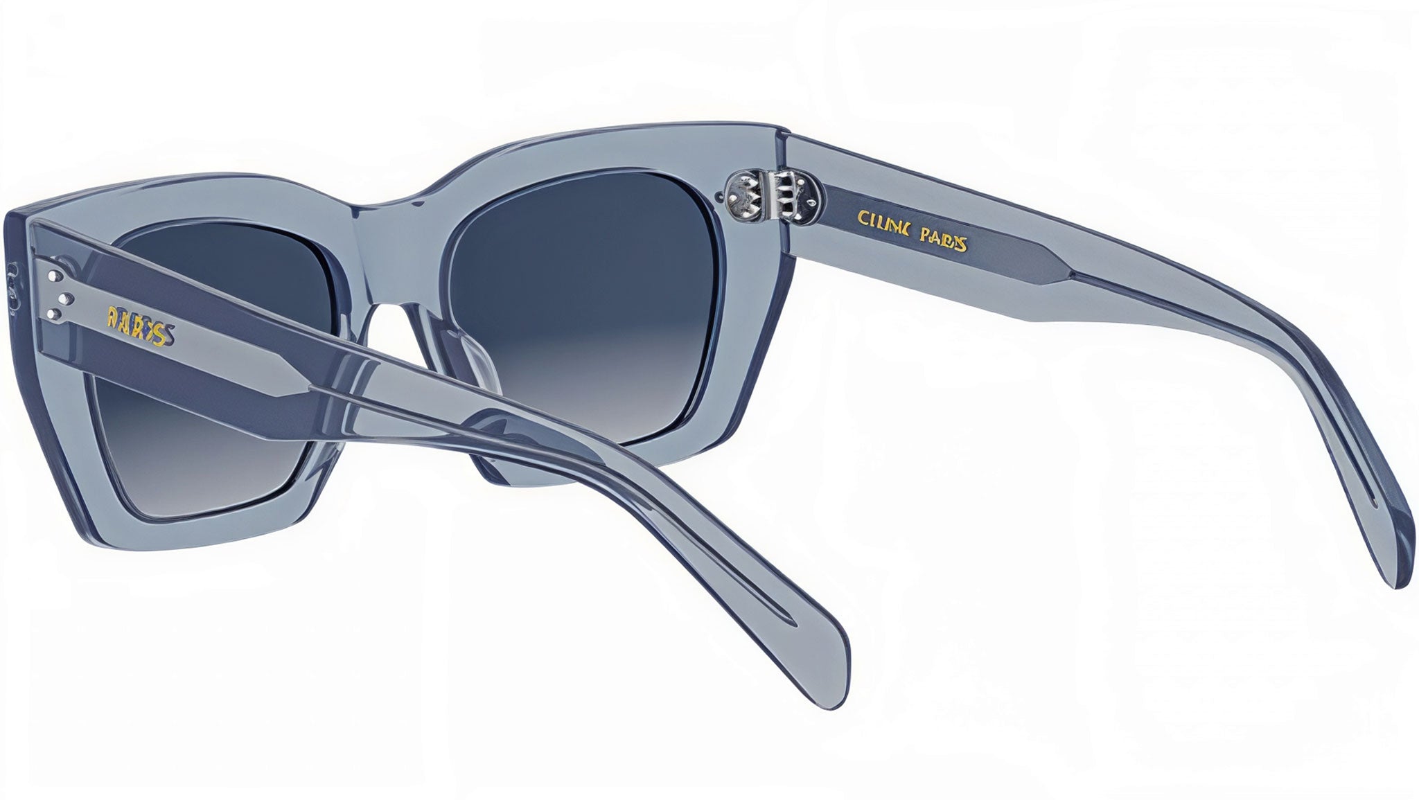 CELINE 3 Dots Blue Square Sunglasses