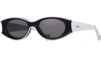 Paula's Ibiza Black Oval Sunglasses