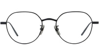 Titanium Black Geometric Eyeglasses