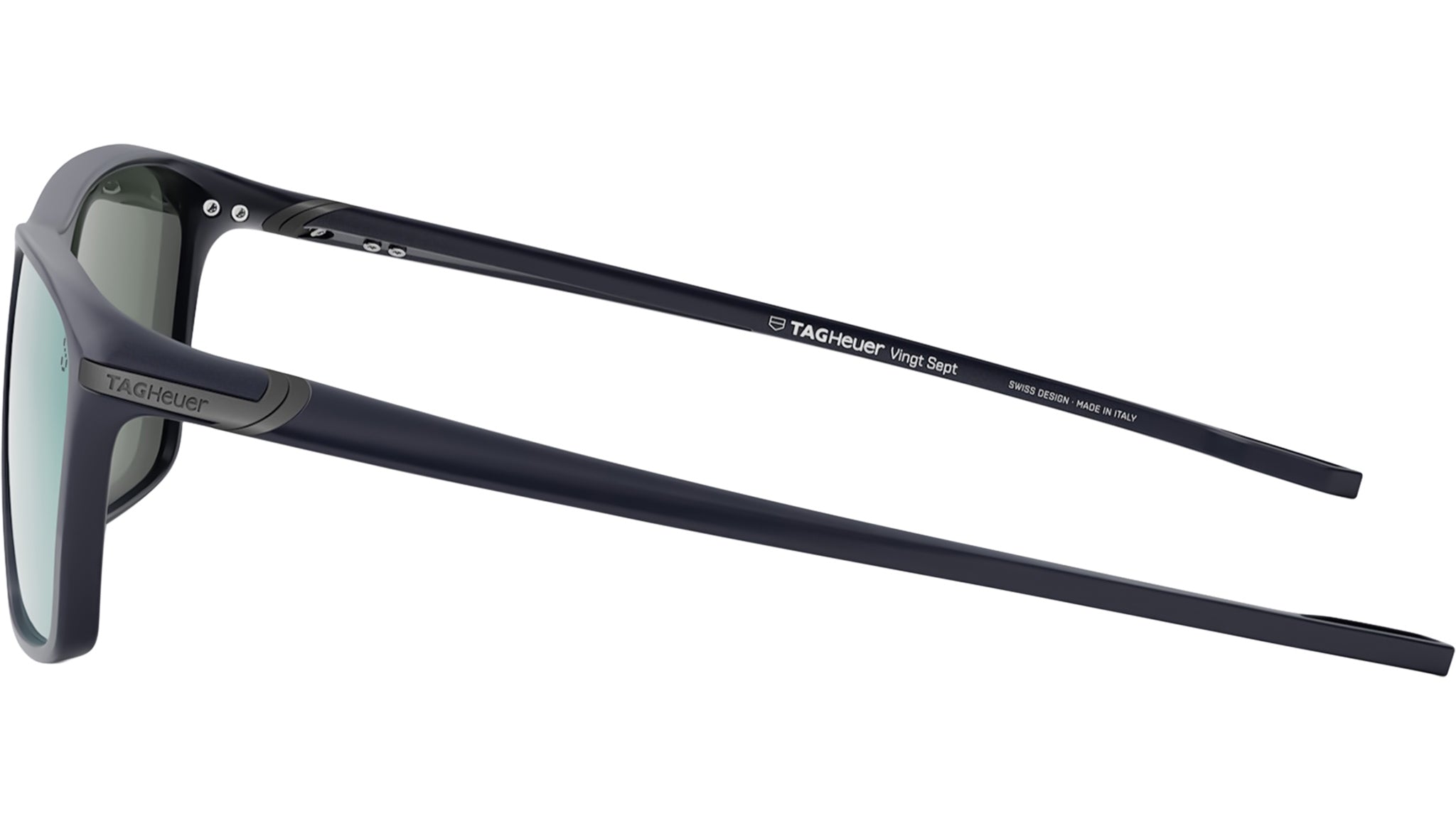 Vingt sept Blue Rectangular Sunglasses