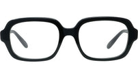 Slim Black Square Eyeglasses