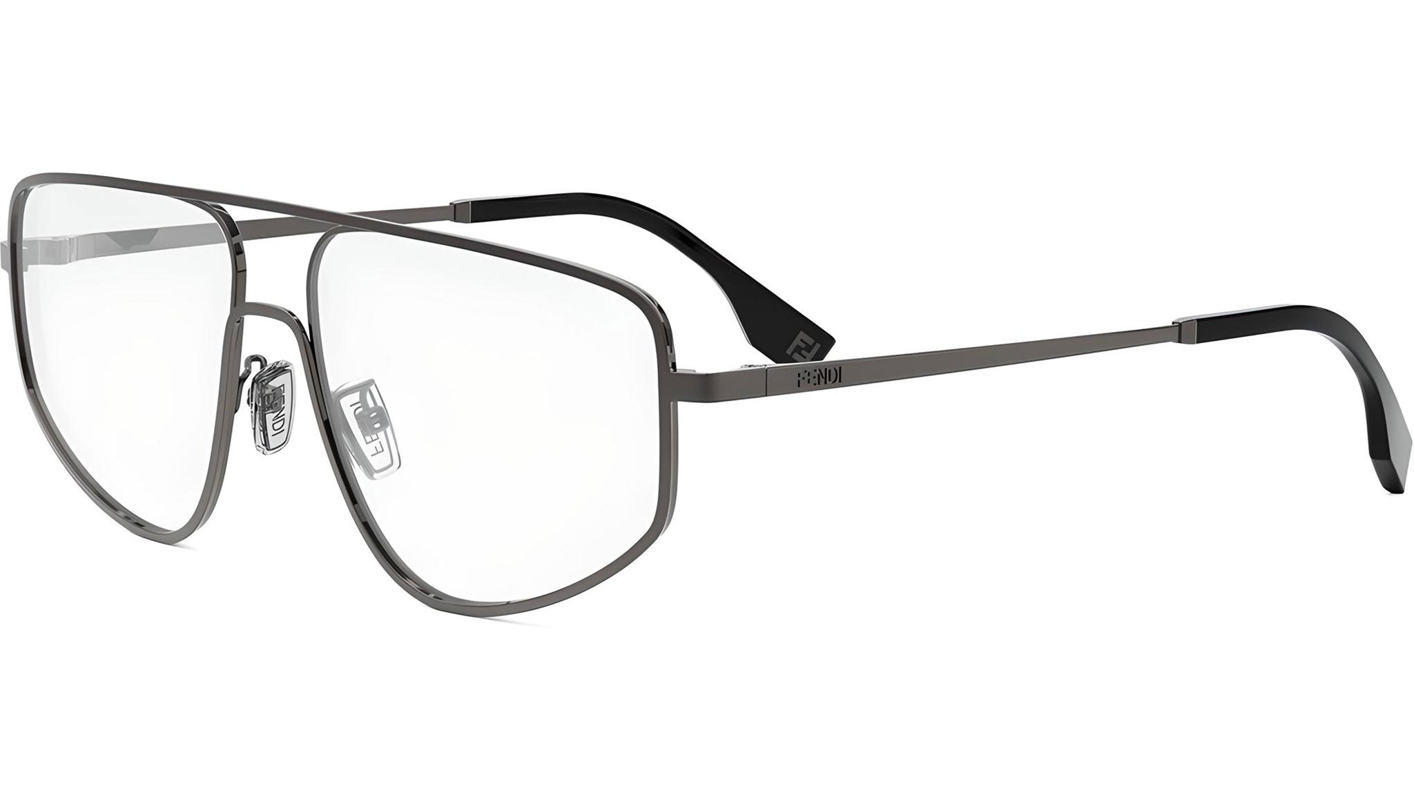 Fendi Travel Silver Pilot Eyeglasses