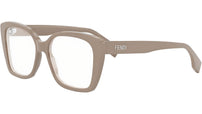 Lettering Beige Butterfly Eyeglasses