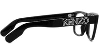 K Logo Black Rectangular Eyeglasses