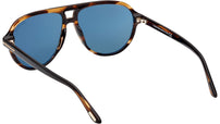 Jeffrey FT0932 56V Striped Havana Blue