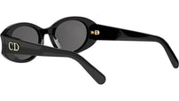 DiorGlow B3I Black Oval Sunglasses