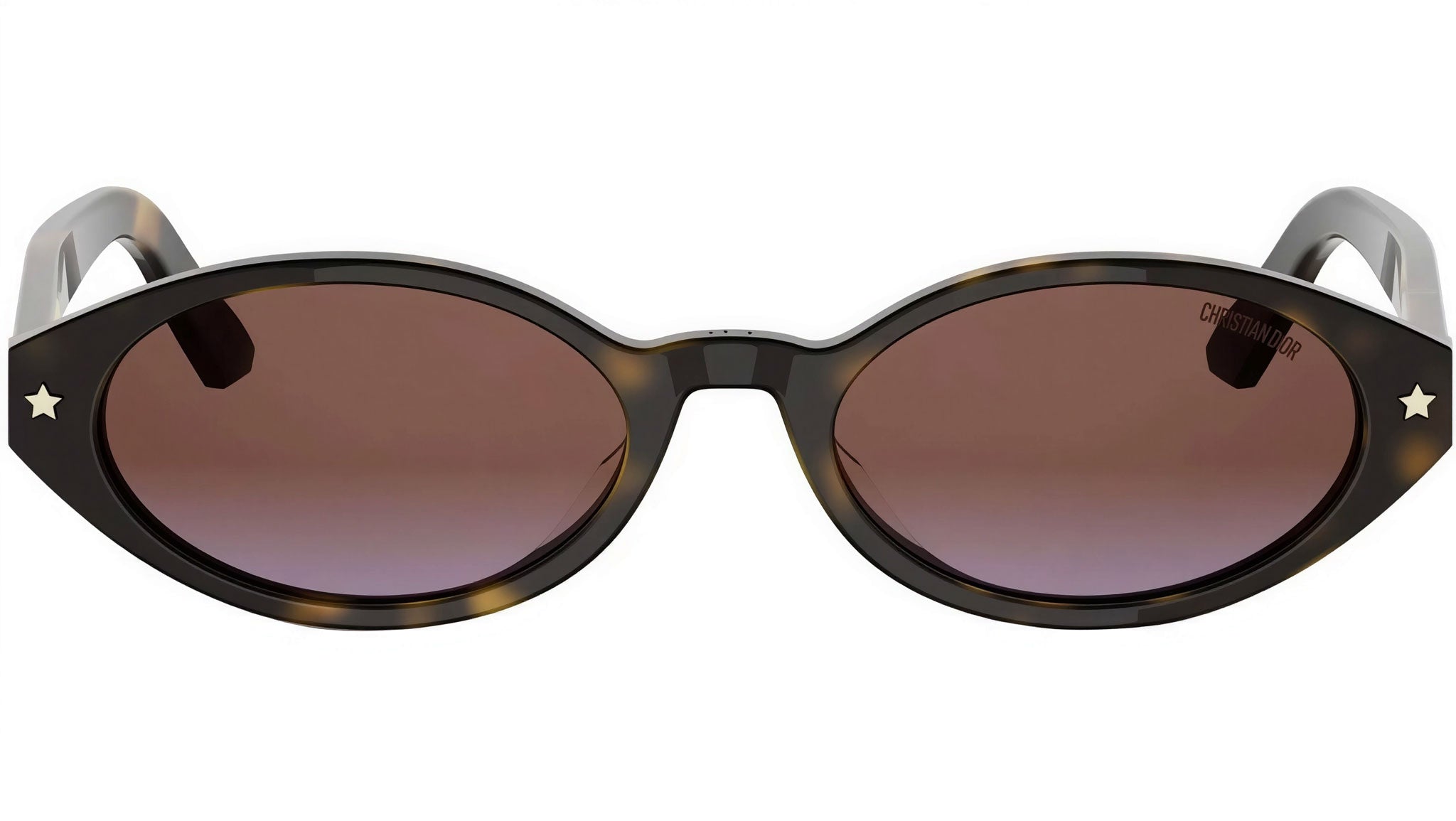DiorPacific R1I Dark Havana Oval Sunglasses