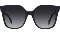 Lettering Black Square Sunglasses