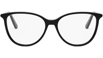 Mini CD O B7I Shiny Black Butterfly Eyeglasses
