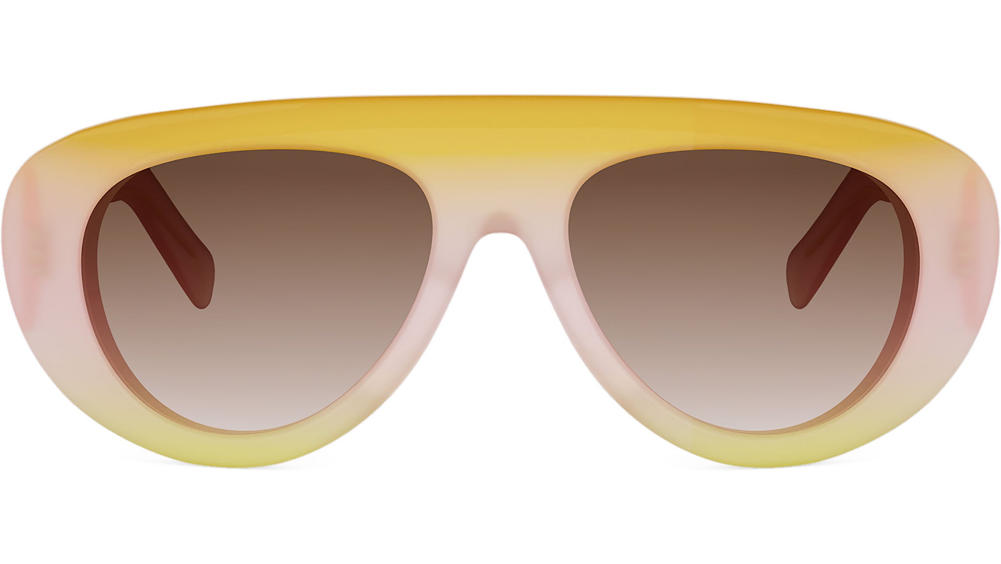 Triomphe Stamp Pink Pilot Sunglasses