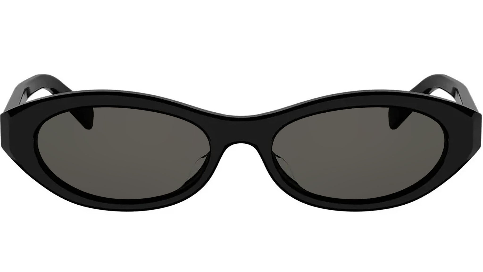 Triomphe Mini Black Oval Sunglasses
