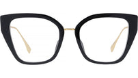 Baguette Black Butterfly Eyeglasses