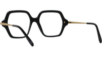 Slim Black Geometric Sunglasses