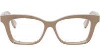 Lettering Grey Rectangular Eyeglasses