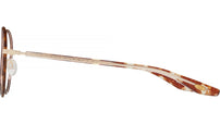 Caster Gold Round Eyeglasses