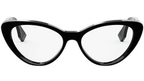 Lettering Black Oval Sunglasses