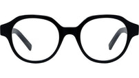 4G Black Round Eyeglasses