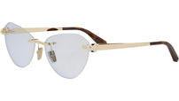Serpenti Forever Shiny Gold Cat Eye Eyeglasses
