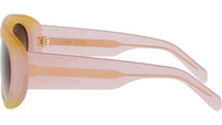 Triomphe Stamp Pink Pilot Sunglasses