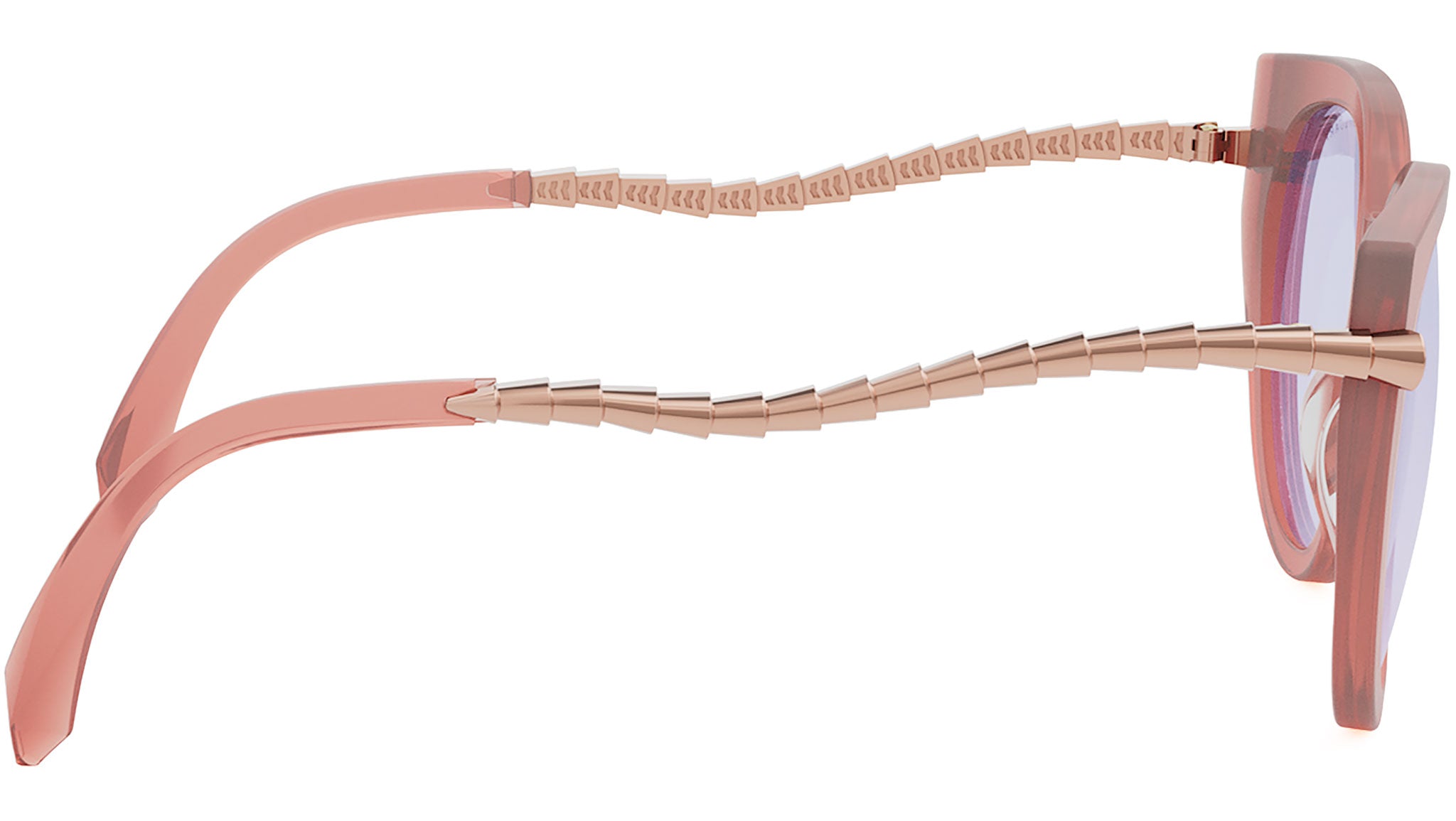 Serpenti Orange Cat Eye Eyeglasses