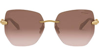 Serpenti Viper Gold Geometric Sunglasses