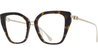 Baguette Havana Butterfly Eyeglasses