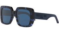 WilDior S3U Havana Blue Square Sunglasses