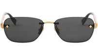 Tubogas Gold Oval Sunglasses