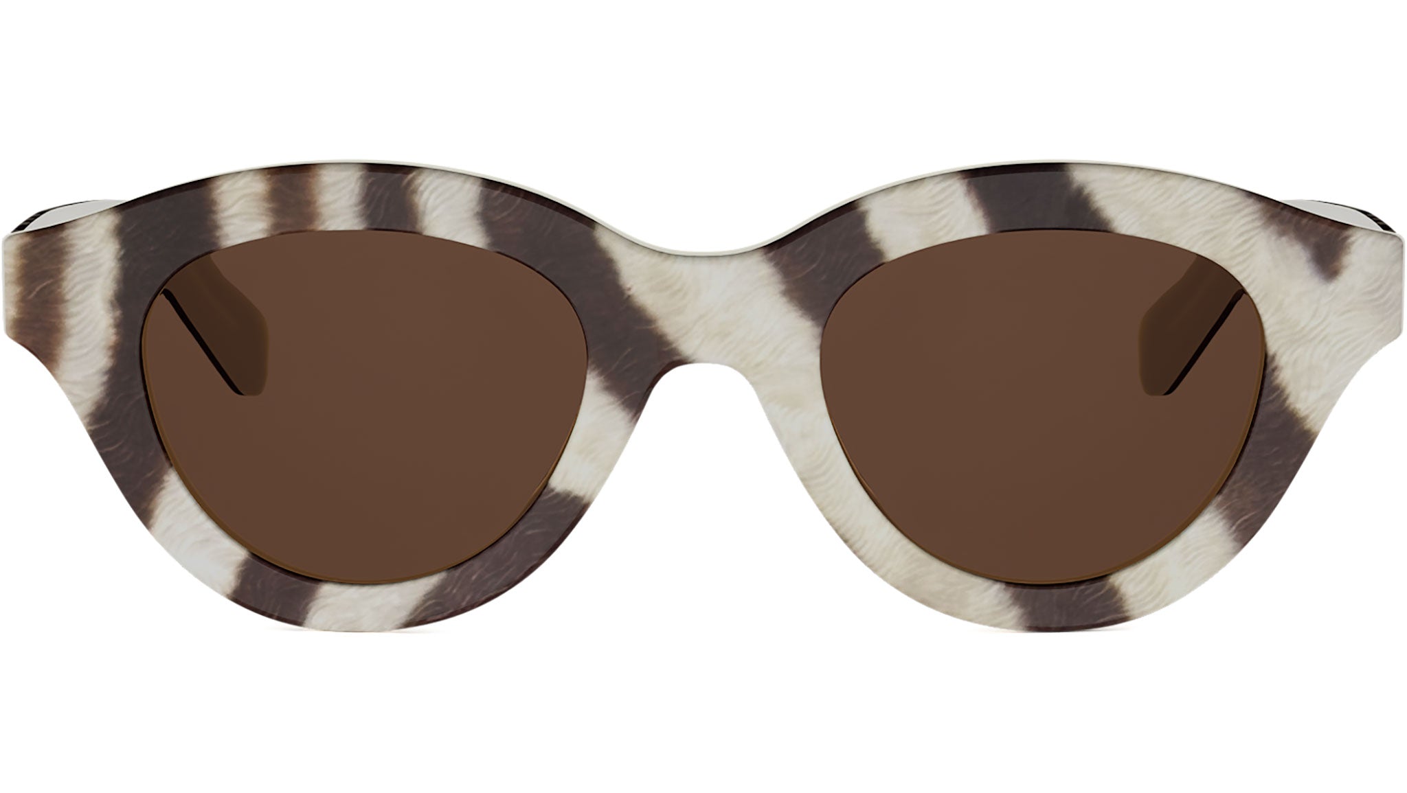 Triomphe Mini Brown Round Sunglasses