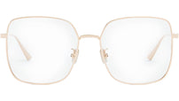 GemDiorO SU Gold Geometric Eyeglasses