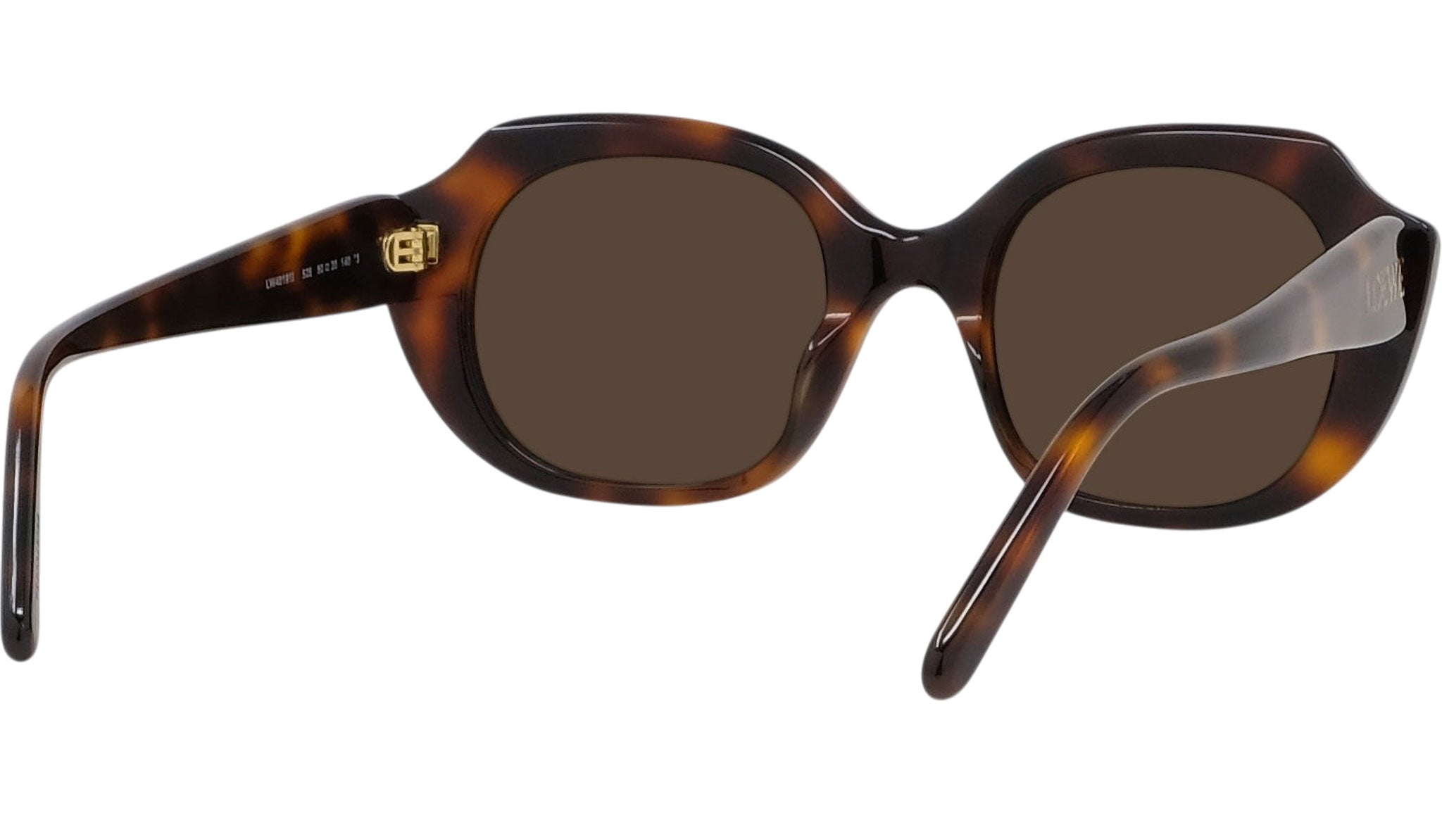Slim Havana Geometric Sunglasses