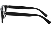 Aluminium Black Rectangular Eyeglasses