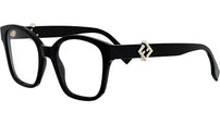 FF Diamonds Black Square Eyeglasses