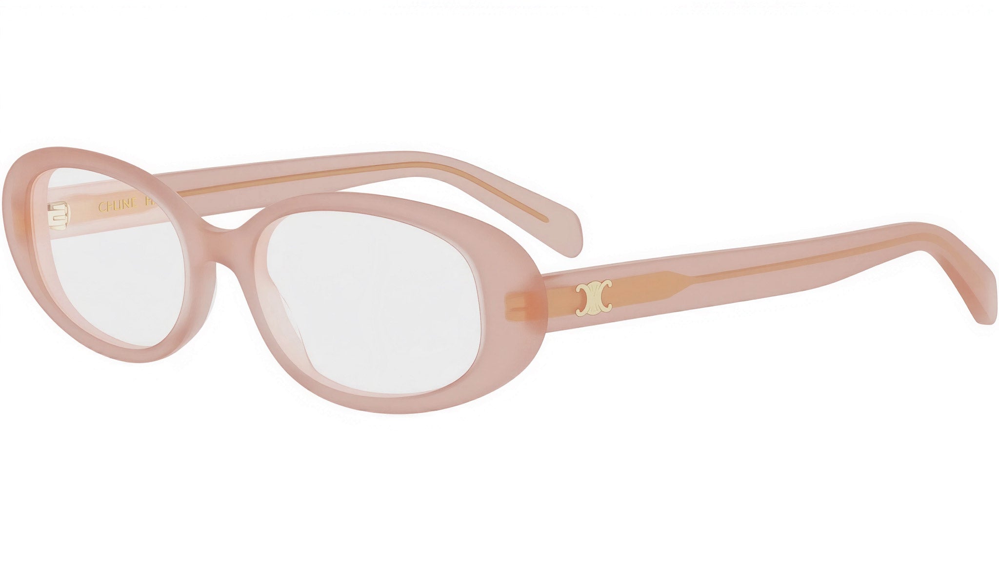 Triomphe Mini Orange Oval Sunglasses