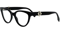 FF Diamonds Black Cat Eye Eyeglasses