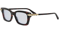 Serpenti Viper Havana Geometric Eyeglasses