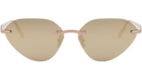 Serpenti Pallini Rose Gold Cat Eye Sunglasses