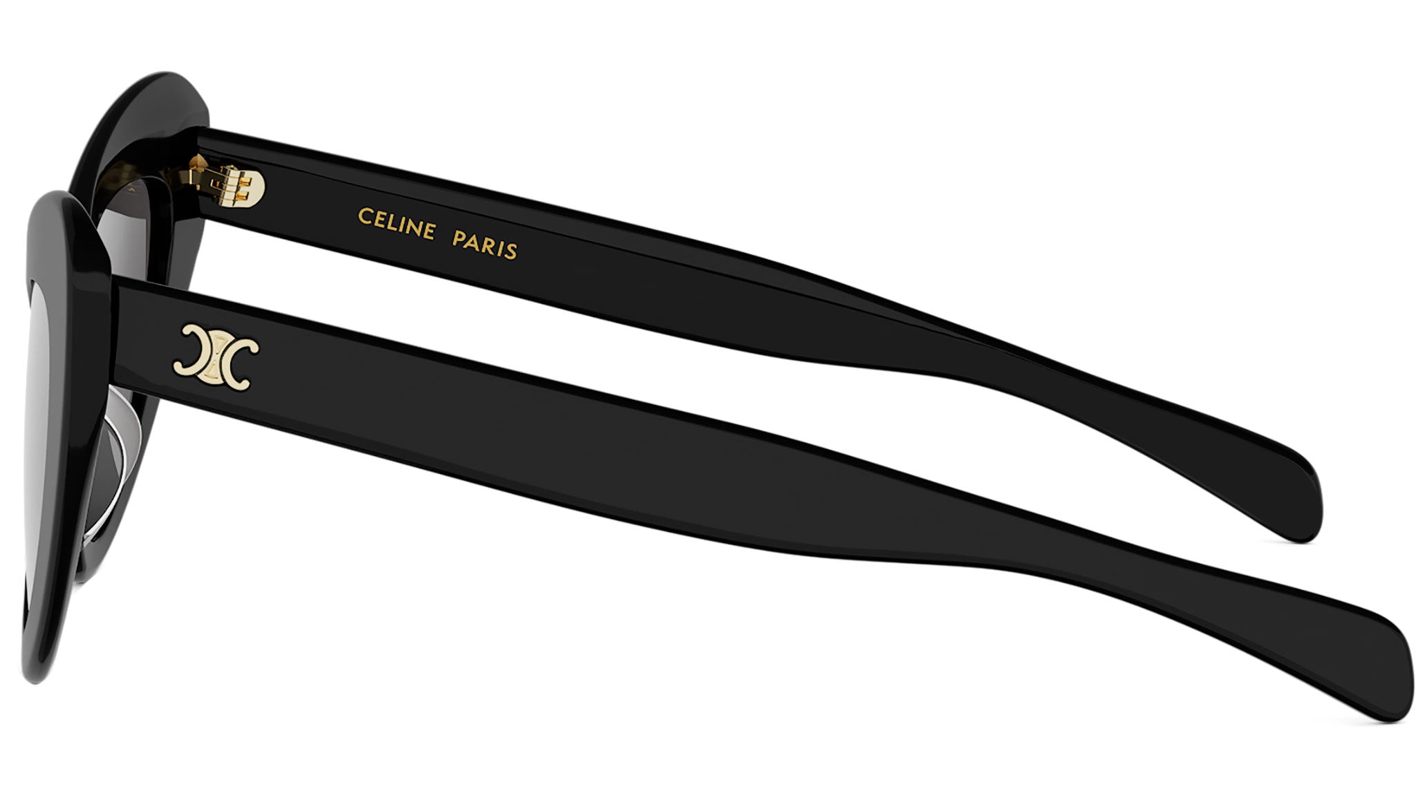 Triomphe Mini HD Black Cat Eye Sunglasses
