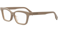 Lettering Grey Rectangular Eyeglasses