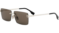 Fendi Sky Gold Rectangular Sunglasses