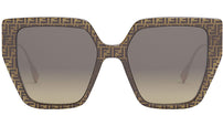 Baguette Brown Butterfly Sunglasses