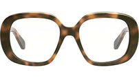 Triomphe Havana Geometric Eyeglasses