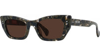 Boke Flower Havana Geometric Sunglasses