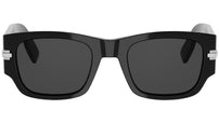 DiorBlackSuit XL S3I Black Rectangular Sunglasses