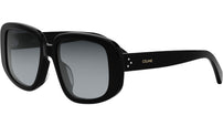3 Dots Black Geometric Sunglasses