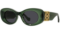 Anagram Green Oval Sunglasses