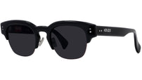 Boke Flower Black Geometric Sunglasses