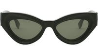 FF Diamonds Green Cat Eye Sunglasses
